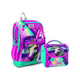 Coral High 23758 Unicorn Desenli Okul Çantası + Beslenme Çantası