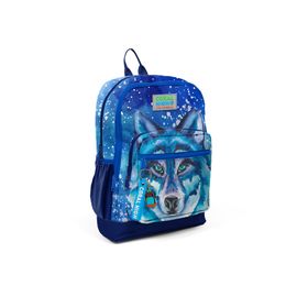 Coral High 23843 Lacivert Mavi Kurt Desenli Sırt Çantası