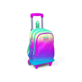 Coral High 23910 Kids Renkli Işıklı Tekerlekli Üç Bölmeli Çekçekli Sırt Çantası