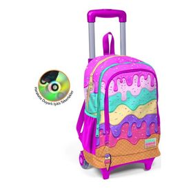 Coral High 23931 Renkli Dondurma Desenli Çekçekli Sırt Çantası
