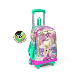 Coral High 23933 Su Yeşili Dondurma Desenli Çekçekli Sırt Çantası