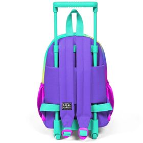 Coral High 24029 Minik Yuva Çekçekli Sırt Çantası Lavanta Su Yeşili Unicorn Desenli Iki Bölmeli Okul Çantası