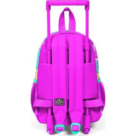 Coral High 24031 Minik Yuva Çekçekli Sırt Çantası Pembe Rengarenk Dondurma Desenli Iki Bölmeli Okul Çantası