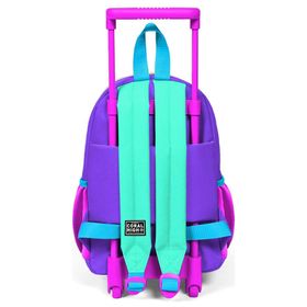 Coral High 24034 Minik Yuva Çekçekli Sırt Çantası Mor Renk Detaylı Iki Bölmeli Okul Çantası