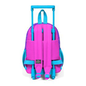 Coral High 24035 Minik Yuva Çekçekli Sırt Çantası Mor Pembe Anime Kız Desenli Iki Bölmeli Okul Çantası