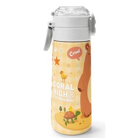 Coral High 500 ml 31793 Kids Capybara Desenli Pipetli ve Direkt İçim Çelik Termos