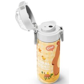 Coral High 500 ml 31793 Kids Capybara Desenli Pipetli ve Direkt İçim Çelik Termos