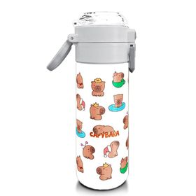 Coral High 500 ml 31794 Kids Capybara Desenli Pipetli ve Direkt İçim Çelik Termos