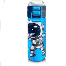 Coral High 500 ml 31804 Kids Lacivert Mavi Astronot Desenli Pipetli Çelik Termos