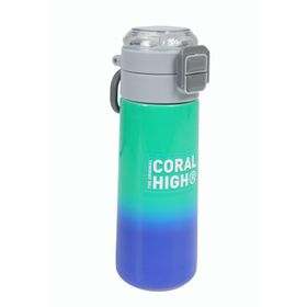 Coral High 500 ml 31839 Kids Yeşil Saks Renk Geçişli Pipetli Çelik Termos