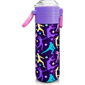 Coral High 500 ml 31849 Kids Mor Voleybol Desenli Pipetli Çelik Termos