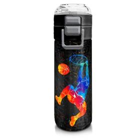 Coral High 500 ml 31856 Kids Gri Basketbol Desenli Pipetli ve Direkt İçim Çelik Termos