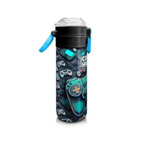 Coral High 500 ml 31861 Kids Nefti Gamer Desenli Pipetli Çelik Termos