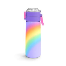 Coral High 500 ml 31863 Kids Renk Geçişli Desenli Pipetli Çelik Termos