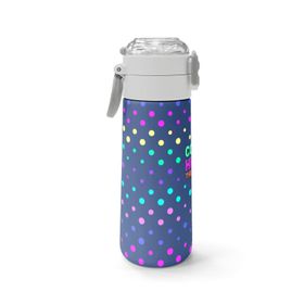 Coral High 500 ml 31872 Kids Lacivert Puantiyeli Desenli Pipetli Çelik Termos