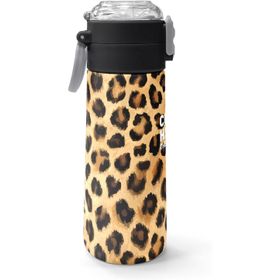 Coral High 500 ml 31881 Kids Kahverengi Leopar Desenli Pipetli Çelik Termos