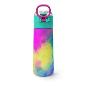 Coral High 500 ml 31958 Kids Renkli Batik Desenli Pipetli Çelik Termos