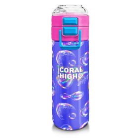 Coral High 500 ml 31981 Lavanta Pembe Baloncuk Desenli Çelik Termos