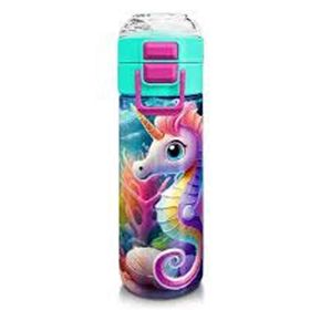 Coral High 500 ml 31988 Kids Denizatı Desenli Pipetli ve Direkt İçim Çelik Termos