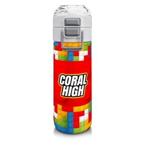 Coral High 500 ml 31991 Kids Drone Pilot Desenli Pipetli ve Direkt İçim Çelik Termos