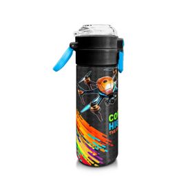 Coral High 500 ml 31996 Kids Siyah Drone Pilot Desenli Pipetli Çelik Termos