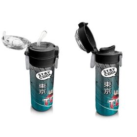 Coral High 500 ml Gri Nefti Anime Motorsiklet Desenli Termos