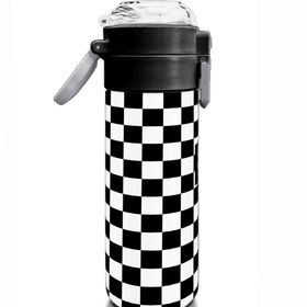 Coral High 500 ml Siyah Beyaz Dama Desenli Çelik Termos