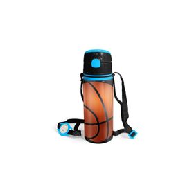 Coral High 600 ml 11940 M11 Kids Siyah Basketbol Desenli Pipetli Alüminyum Matara