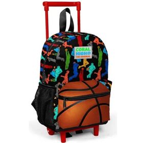 Coral High Basketbol Baskılı Anaokul Çekçek Çantası - Erkek Çocuk Okul Çantası
