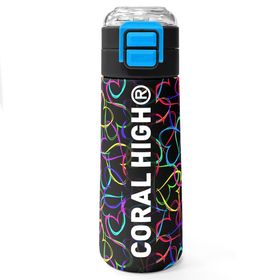 Coral High Çok Renkli Kalp Desenli 500 ml Termos