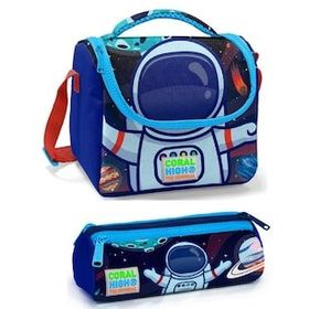 Coral High Erkek Çocuk Mavi Kırmızı Astronot Beslenme Çantası