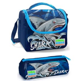 Coral High Erkek Çocuk Mavi Köpekbalığı Beslenme Çantası Seti