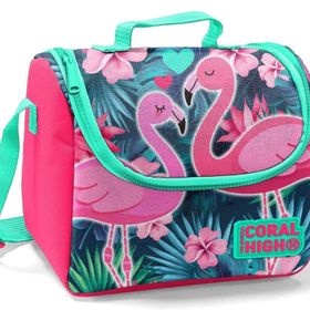 Coral High Flamingo Baskılı Termoslu - Kız Çocuk Beslenme Çantası