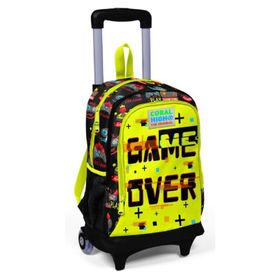 Coral High Game Over Baskılı Işıklı Tekerlekli Çekçek Okul Çanta