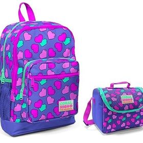 Coral High Kalp Baskılı Kız Çocuk İlkokul Çantası ve Beslenme Seti
