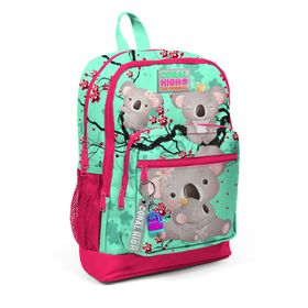Coral High Kids Dört Bölmeli 23713 Su Yeşili Neon Mercan İlkokul Çantası