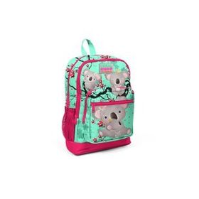 Coral High Kids Dört Bölmeli 23713 Su Yeşili Neon Mercan İlkokul Çantası