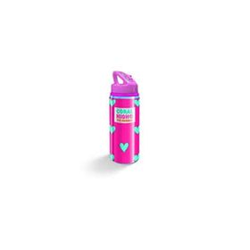 Coral High Kids Kalp Desenli Pipetli 600 ml Alüminyum Matara