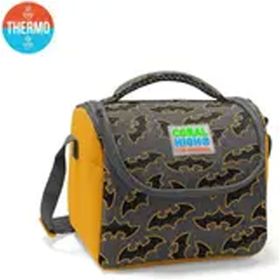 Coral High Kids Koyu Gri Hardal Yarasa Desenli Thermo Beslenme Çantası