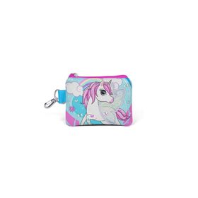Coral High Kids Mavi Neon Pembe Unicorn Desenli Bozuk Para Çantası