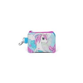 Coral High Kids Mavi Neon Pembe Unicorn Desenli Bozuk Para Çantası
