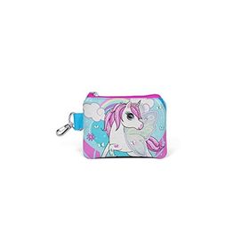 Coral High Kids Mavi Neon Pembe Unicorn Desenli Bozuk Para Çantası