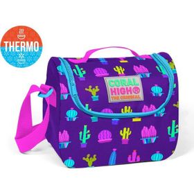 Coral High Kids Mor Kaktüs Desenli Thermo Beslenme Çantası