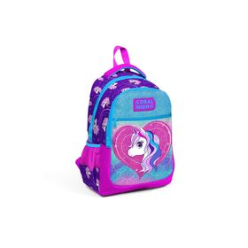 Coral High Kids Mor Pembe Üç Bölmeli Okul Çantası