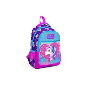 Coral High Kids Mor Pembe Üç Bölmeli Okul Çantası