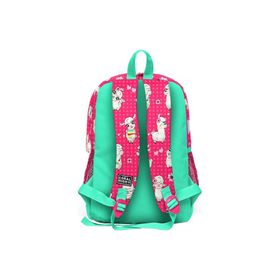 Coral High Kids Neon Mercan Alpaka Desenli Dört Bölmeli 23466 Okul Sırt Çantası