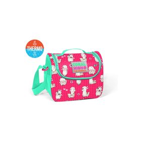 Coral High Kids Neon Mercan Alpaka Desenli Thermo Beslenme Çantası