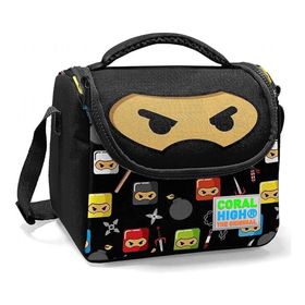 Coral High Kids Siyah Ninja Desenli Thermo Beslenme Çantası