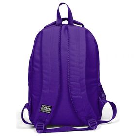 Coral High Kids Üç Bölmeli USB Şarjlı Kulaklık Çıkışlı - Mor Okul Çantası