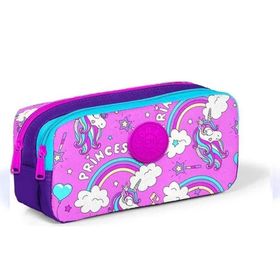 Coral High Kids Unicorn Desenli Iki Bölmeli Kalem Çantası